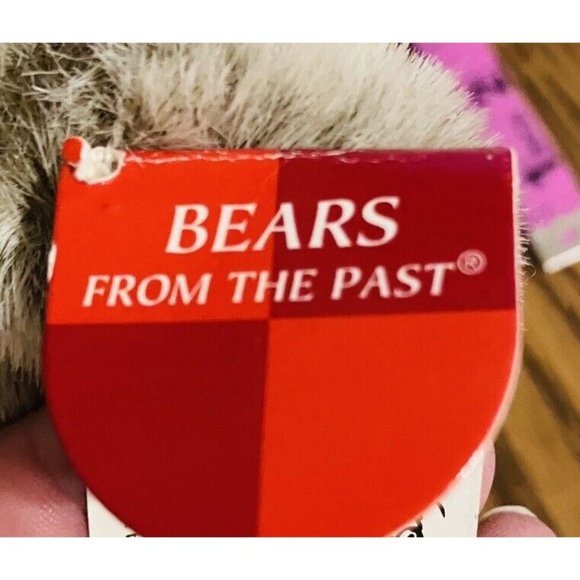 Russ Berrie Plush #100349 WESTLEY Bear Woven Texture Face Feet 12” tags Frosted - Picture 9 of 13